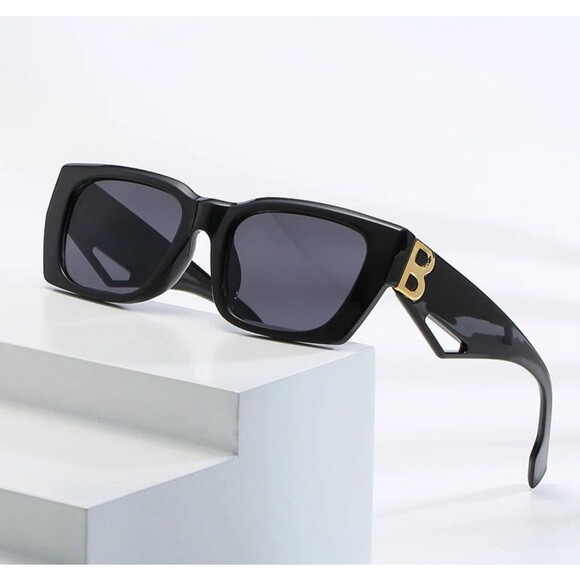 RBRARE 2024 New Fashion Square Sunglasses Women Personality B Word Trend Sunglas - Picture 2 of 8